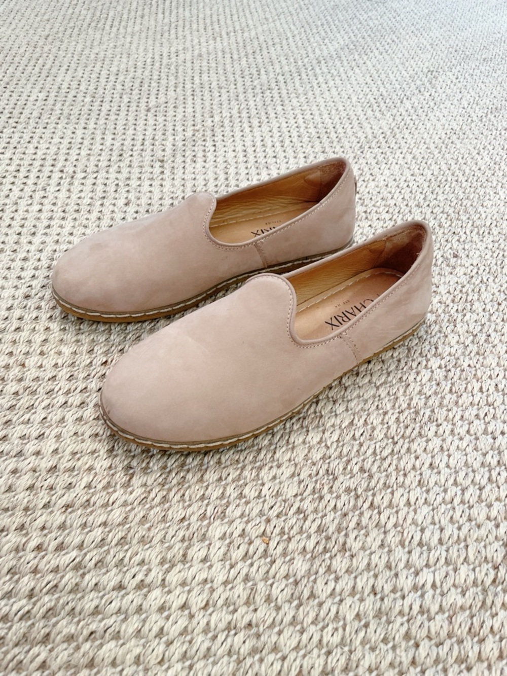 Charix Safari Nubuck Slip Ons - women’s size 39EU 8US - soft luxury